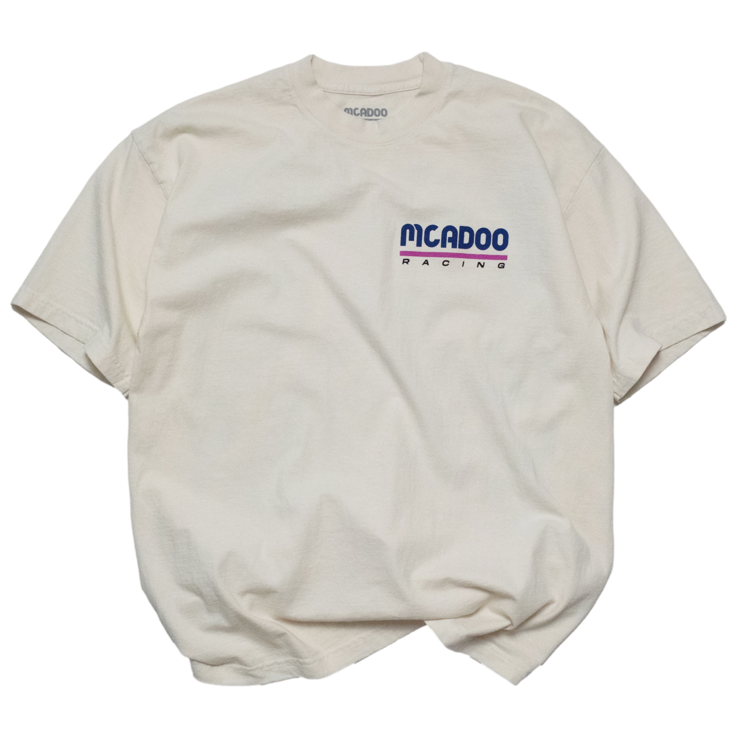 McAdoo Racing T-Shirt - Vintage Cream / Indigo